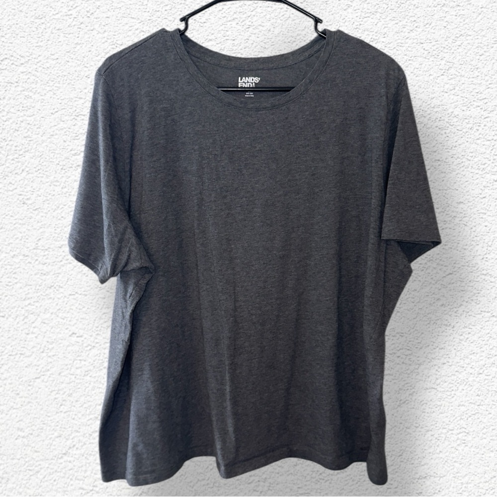 🌺Lands' End Women's Charcoal Short Sleeve Tee